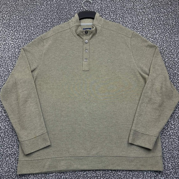 Tommy Bahama Other - Tommy Bahama Sweater Men XXL Green Rib Knit Pullover Long Sleeve 2XL